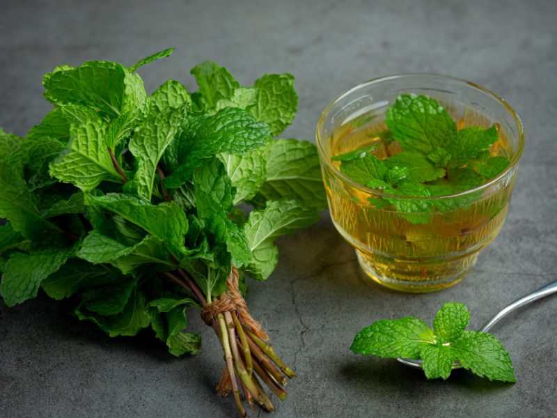 Peppermint Tea Glass Ready Drink