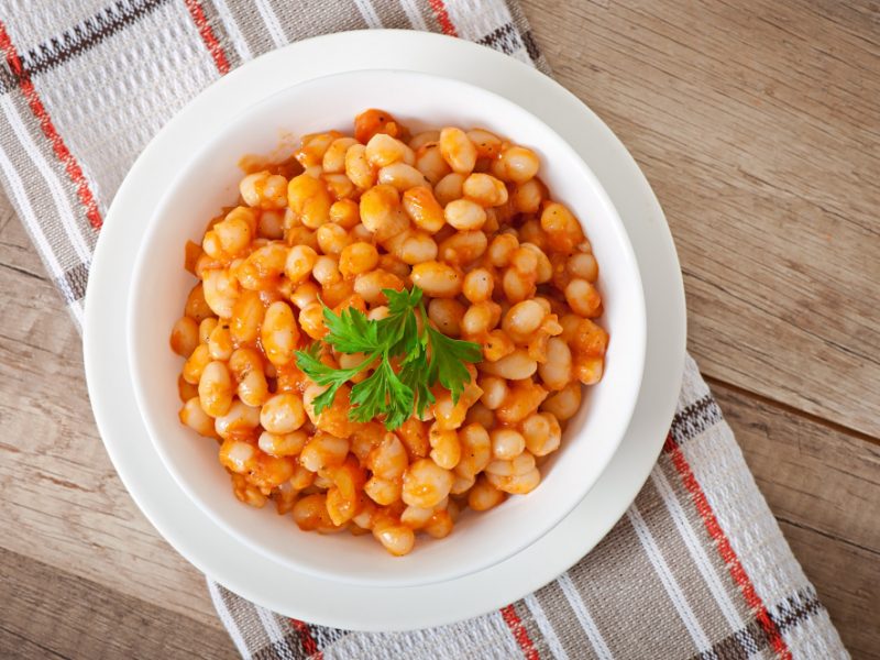 Stewed White Beans Tomato Sauce