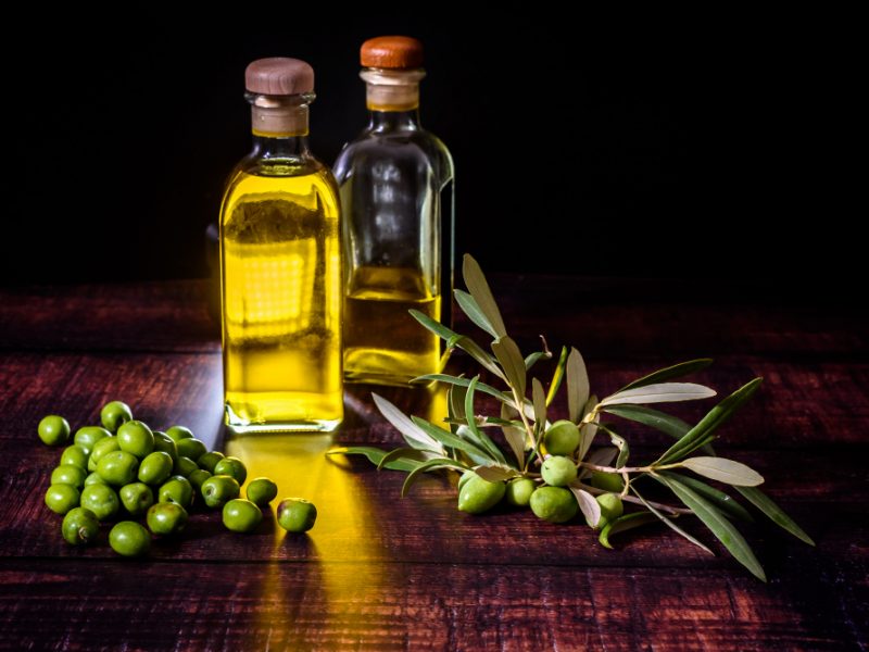 Consumption Olive Oil Mediterranean Countries Such As Spain Italy Greece Explains Good Health Together With Varied Natural Diet