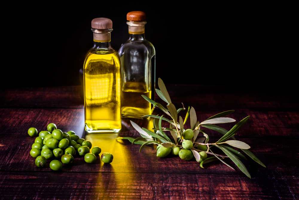 Consumption Olive Oil Mediterranean Countries Such As Spain Italy Greece Explains Good Health Together With Varied Natural Diet