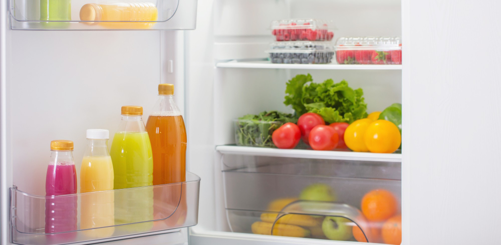Refrigerator With Different Healthy Food