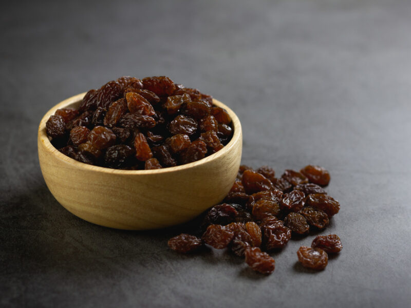 Dried Raisins Bowl Table