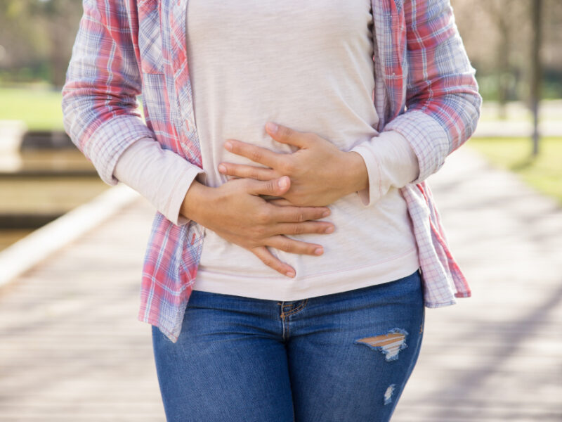 Woman Suffering From Bellyache