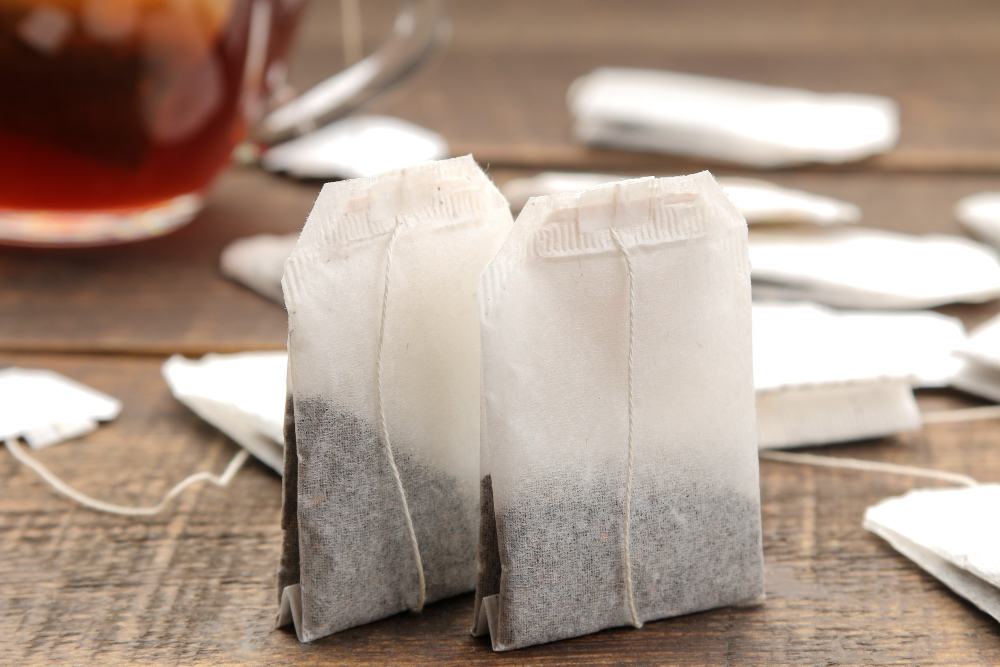Cup Tea With Tea Bags Table