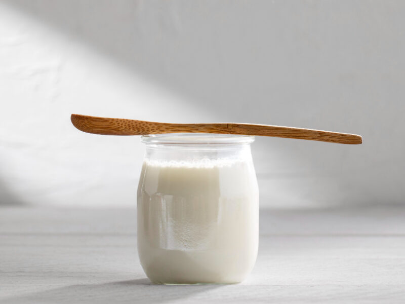 Tasty Yogurt Wooden Spoon Arrangement