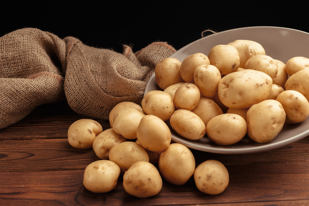 Fresh Potatoes Basket
