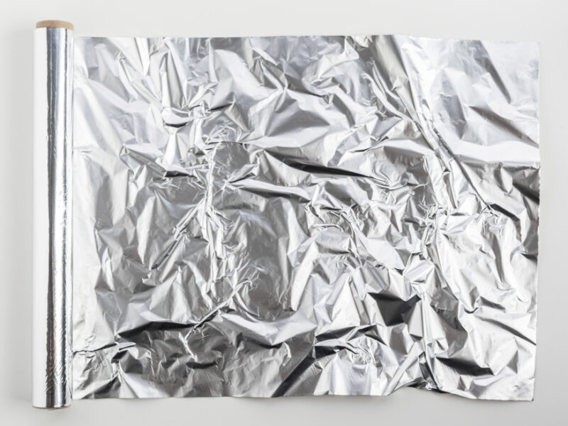 Roll Aluminum Foil Isolated White