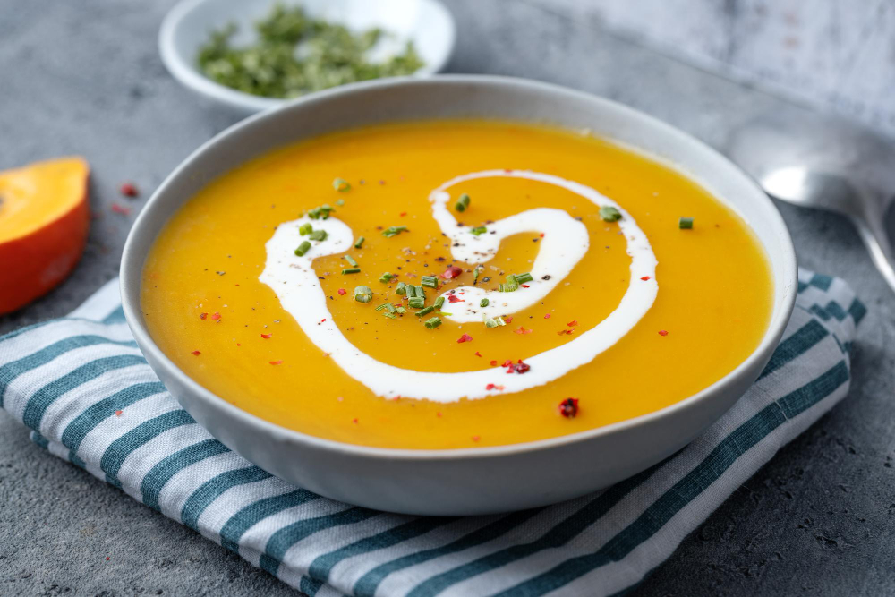 autumnal-soup-bowl-grey-background