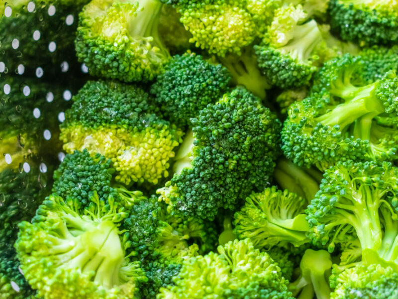 Fresh Raw Broccoli Bowl