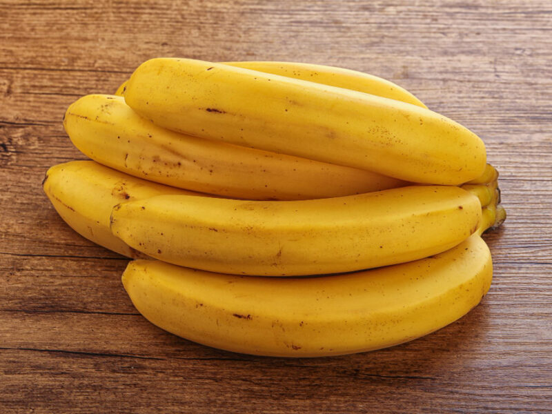 Tropical Yellow Banana Fruit Heap Isolated