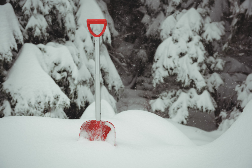Shovel Snowy Landscape