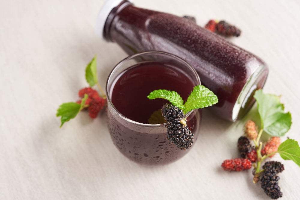 Mulberry Juice With Berries