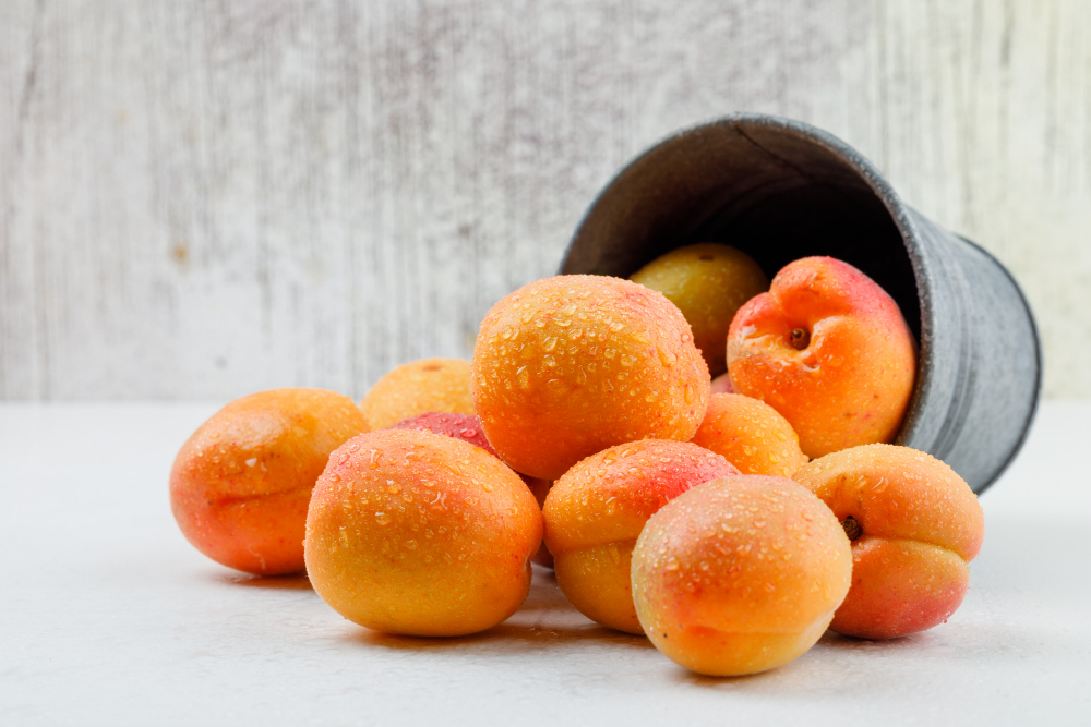 Natural Apricots Mini Bucket Side View