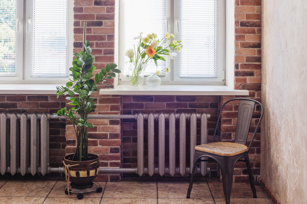summer-flowers-glass-vase-windowsiil-loft-interior