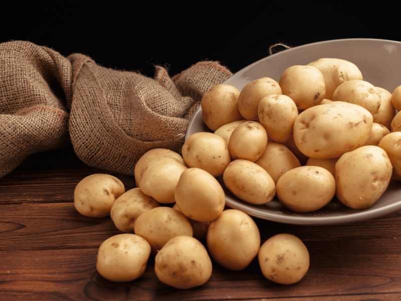 Fresh Potatoes Basket